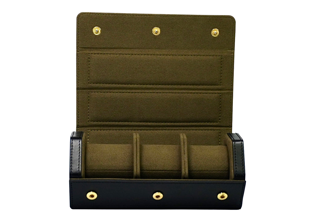 V2 Hexa Travel Watch Roll "The Executive" 3 Slots