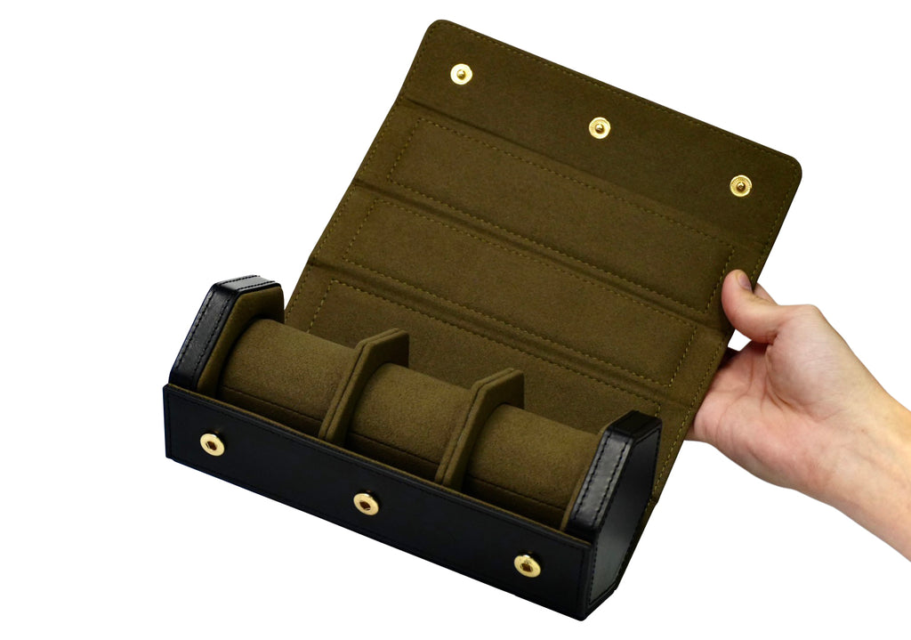 V2 Hexa Travel Watch Roll "The Executive" 3 Slots