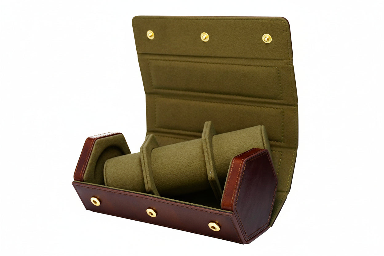 V2 Hexa Travel Watch Roll "The Classic" 3 Slots