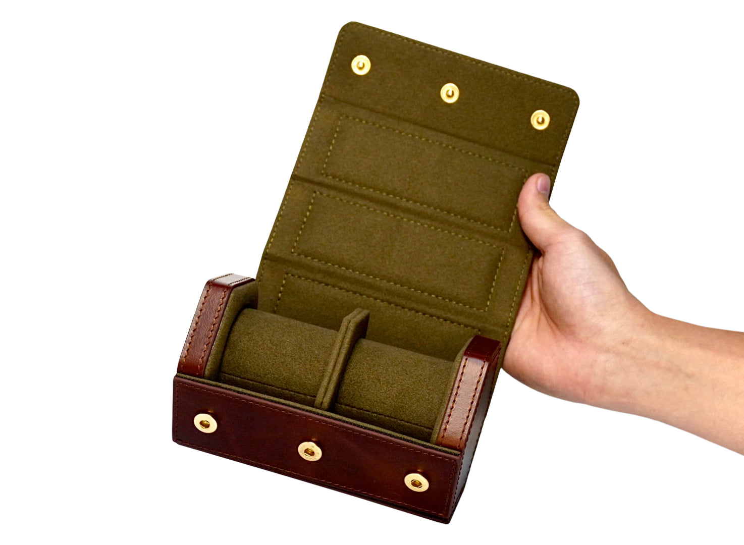 V2 Hexa Travel Watch Roll "The Classic" 2 Slots