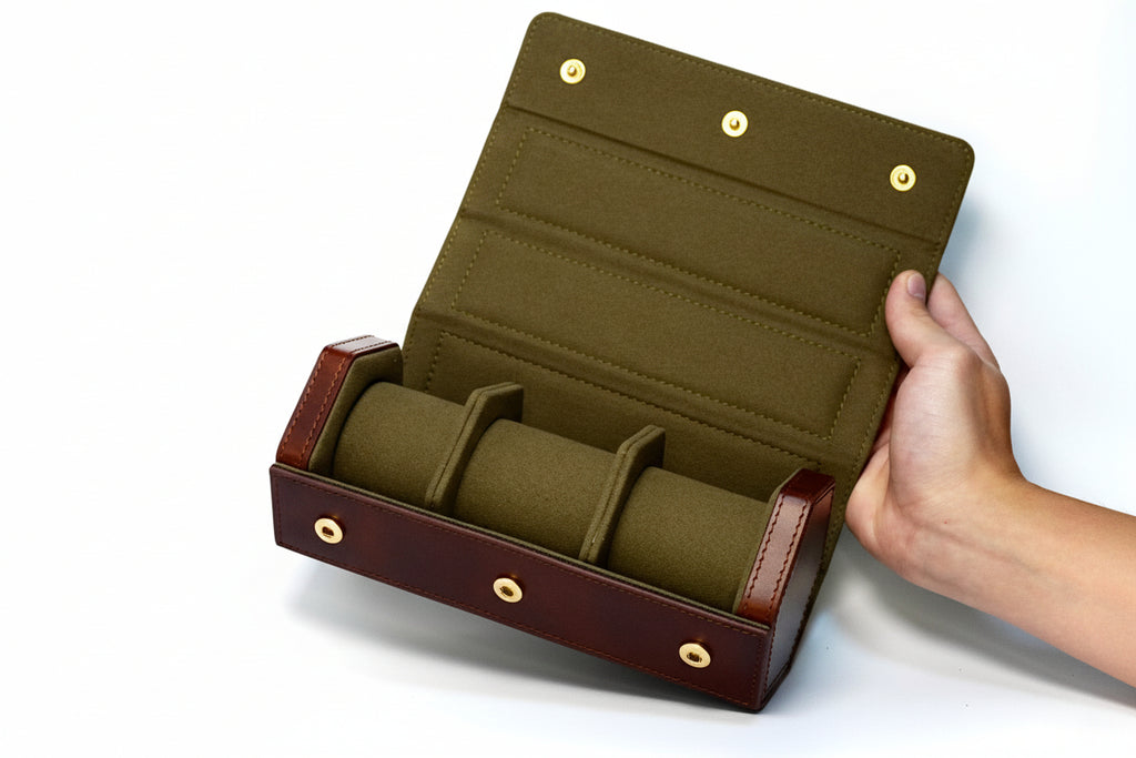 V2 Hexa Travel Watch Roll "The Classic" 3 Slots