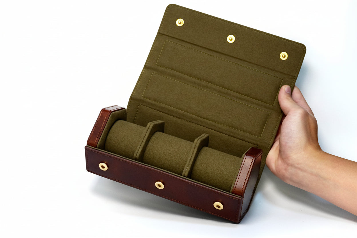 V2 Hexa Travel Watch Roll "The Classic" 3 Slots